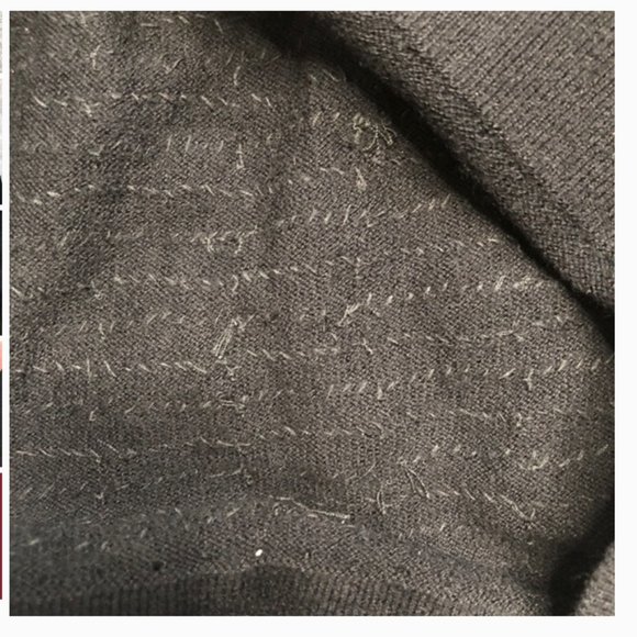 kate spade madison avenue Black Baguette Sequin sweater top size xs nwot - Picture 10 of 10